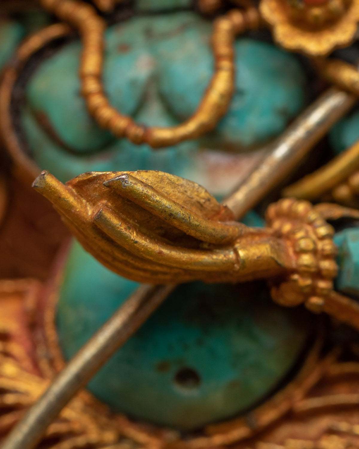 Dorje Phagmo Sculpture | Gold Plated Tibetan Art