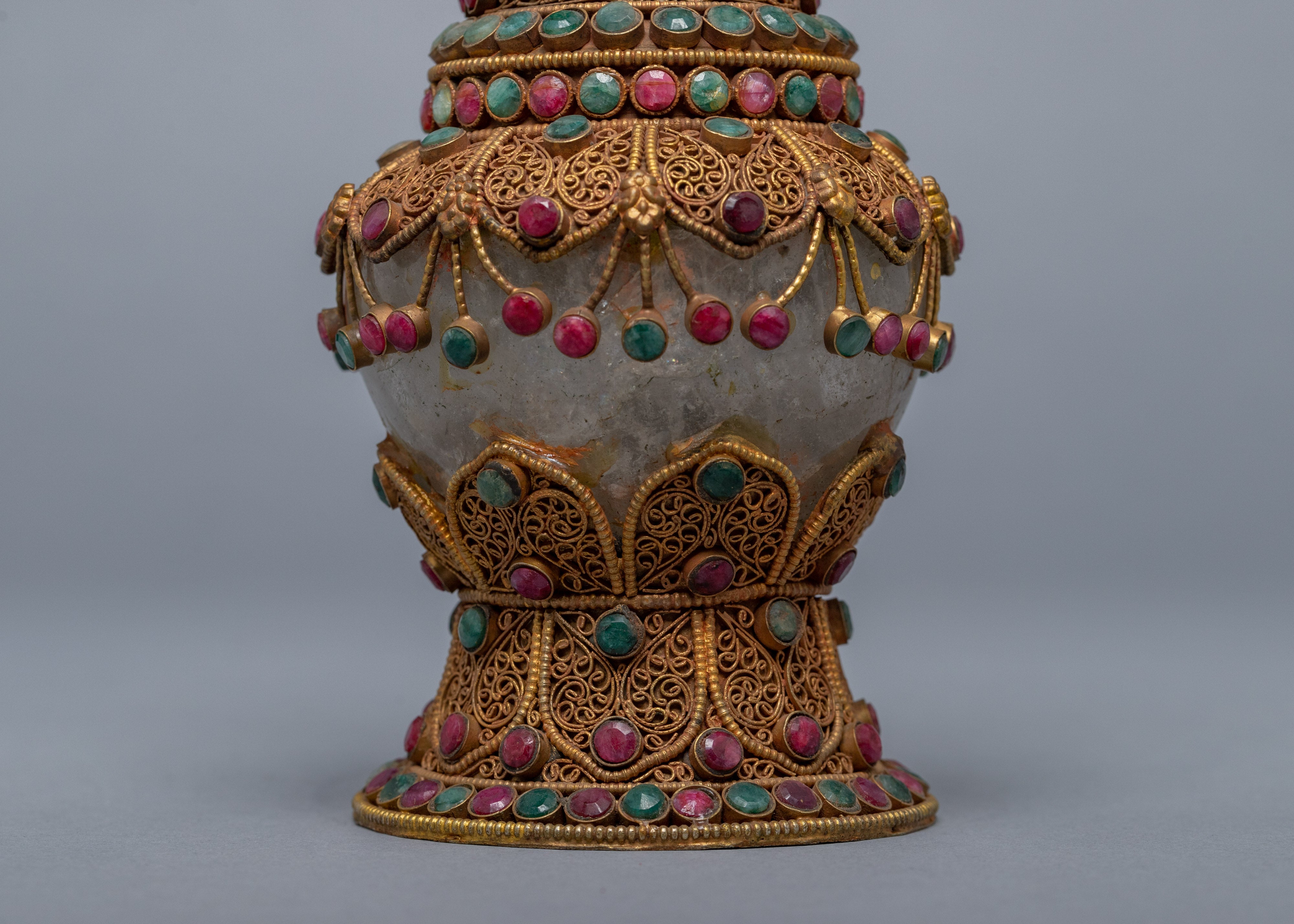 Decorative Flower Vase Set | 24K Gold Plated Vase
