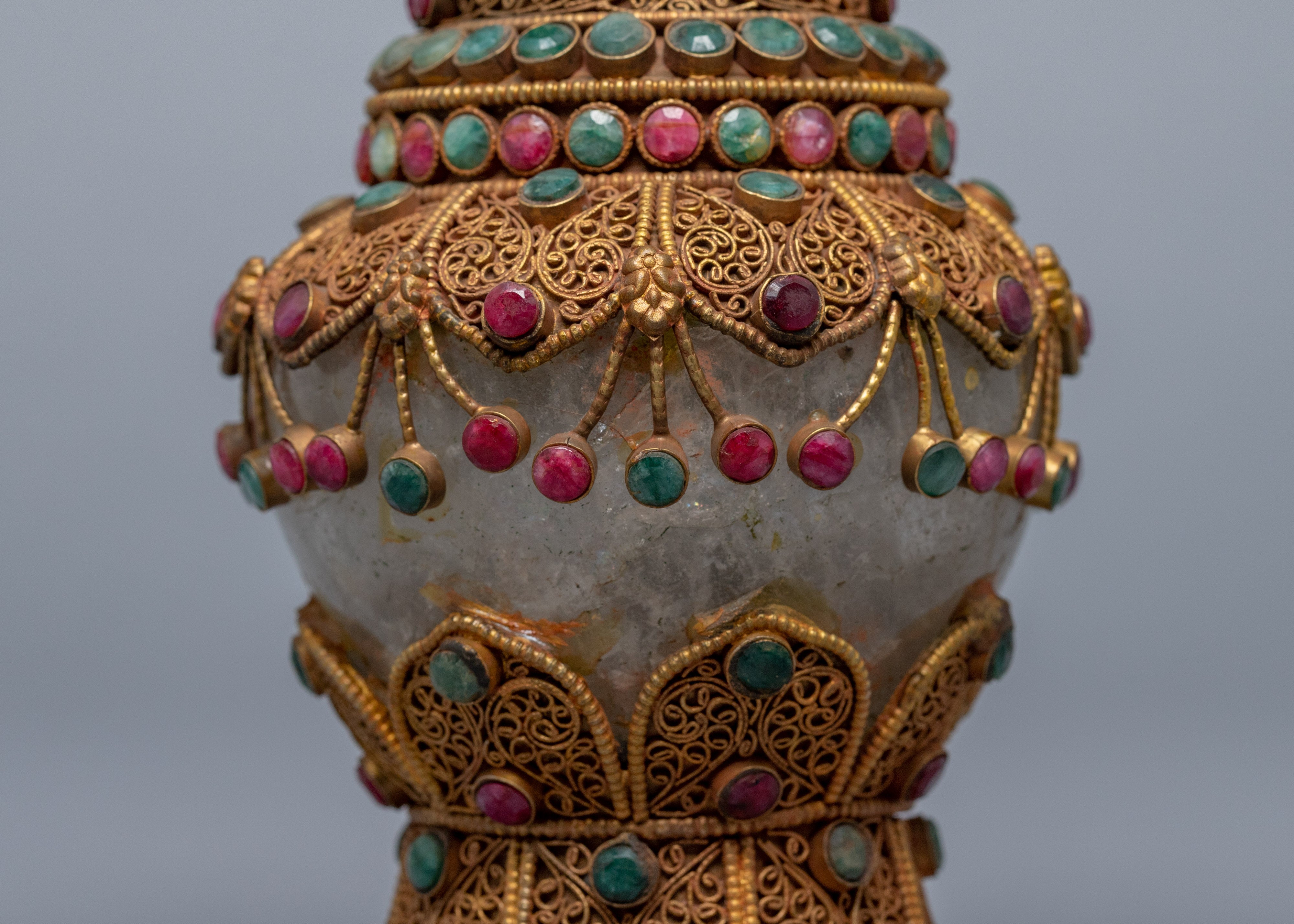 Decorative Flower Vase Set | 24K Gold Plated Vase
