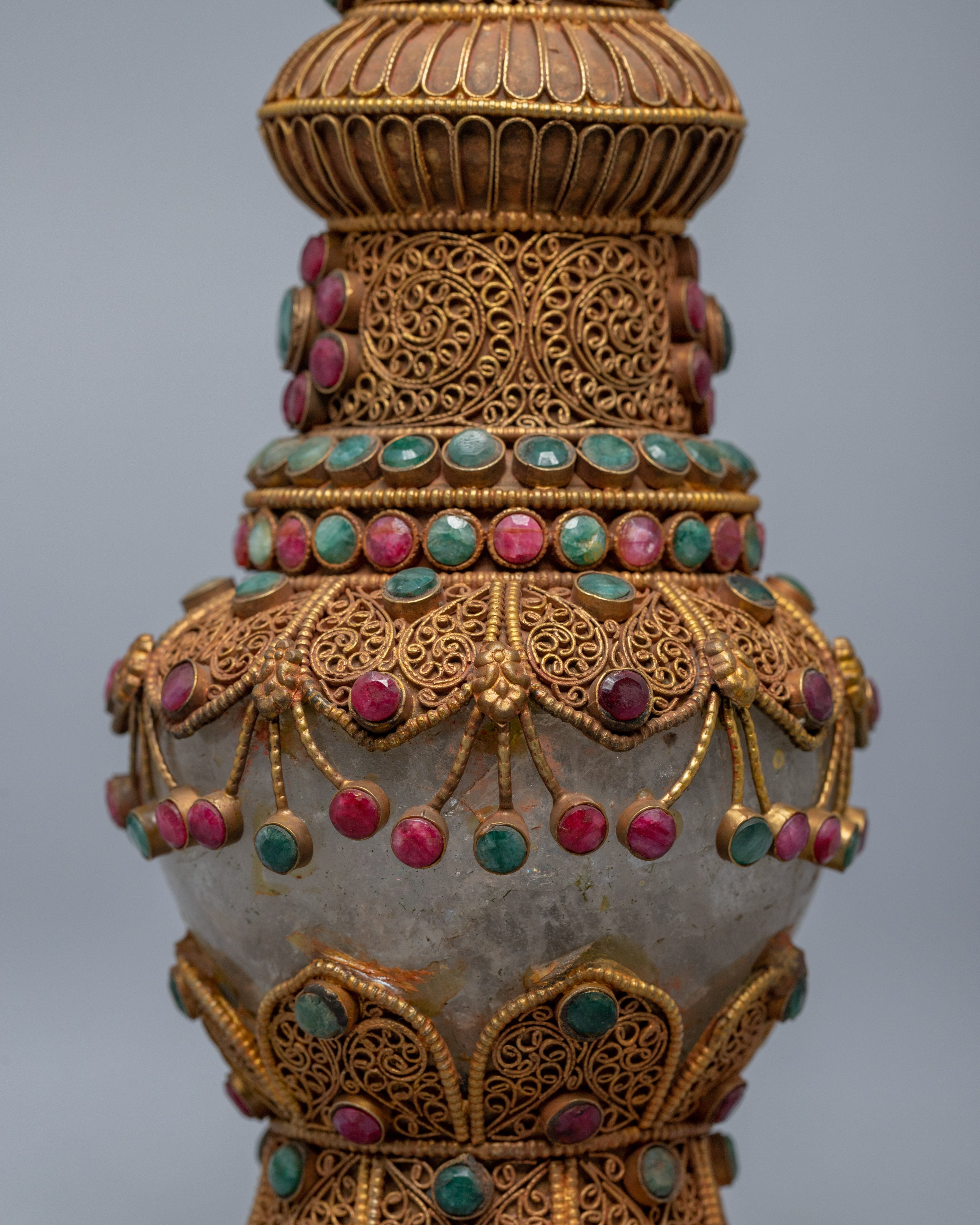 Decorative Flower Vase Set | 24K Gold Plated Vase
