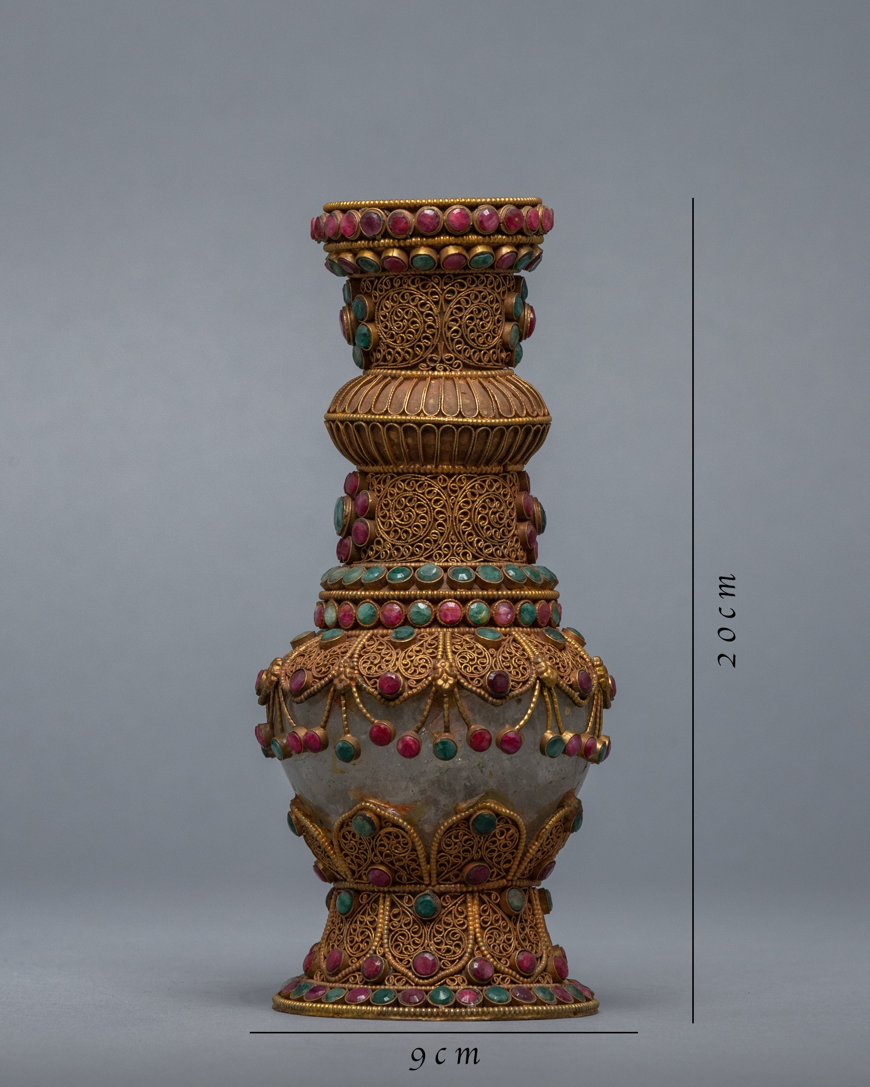 Decorative Flower Vase Set | 24K Gold Plated Vase