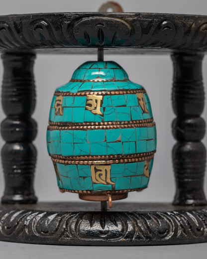 Mantra Creafted Prayer Wheel | Buddhist Home Decor