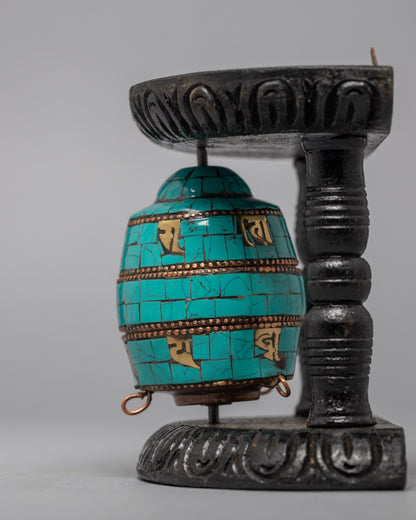 Mantra Creafted Prayer Wheel | Buddhist Home Decor