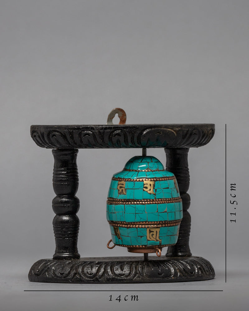 Mantra Creafted Prayer Wheel | Buddhist Home Decor