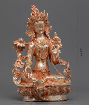 Green Tara Buddha Statue | Handmade in Nepal, Himalayan Buddhist Art