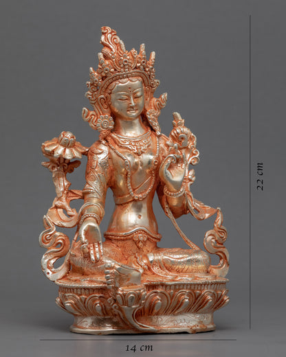 Green Tara Buddha Statue | Handmade in Nepal, Himalayan Buddhist Art