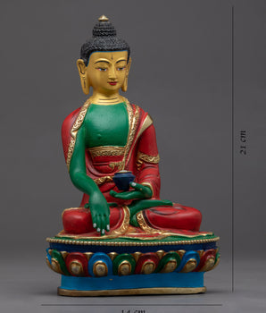 Buddha Shakyamuni Statue | Traditional Handcrafted Buddhist Art