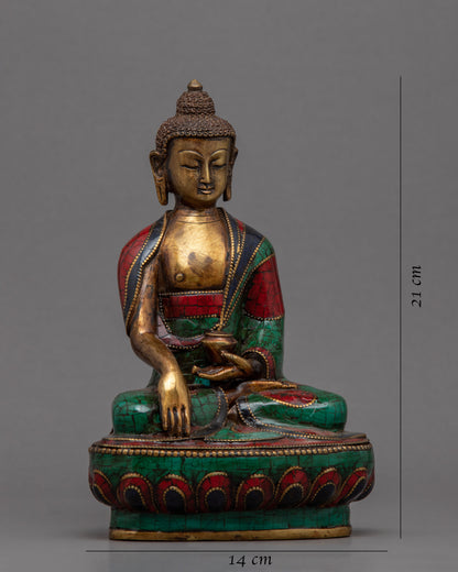 Historical Buddha Shakyamuni Statue | Handcrafted Buddhist Statue for Meditation