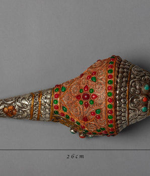 24K Gold Plated Sankha | Buddhist Home Decor