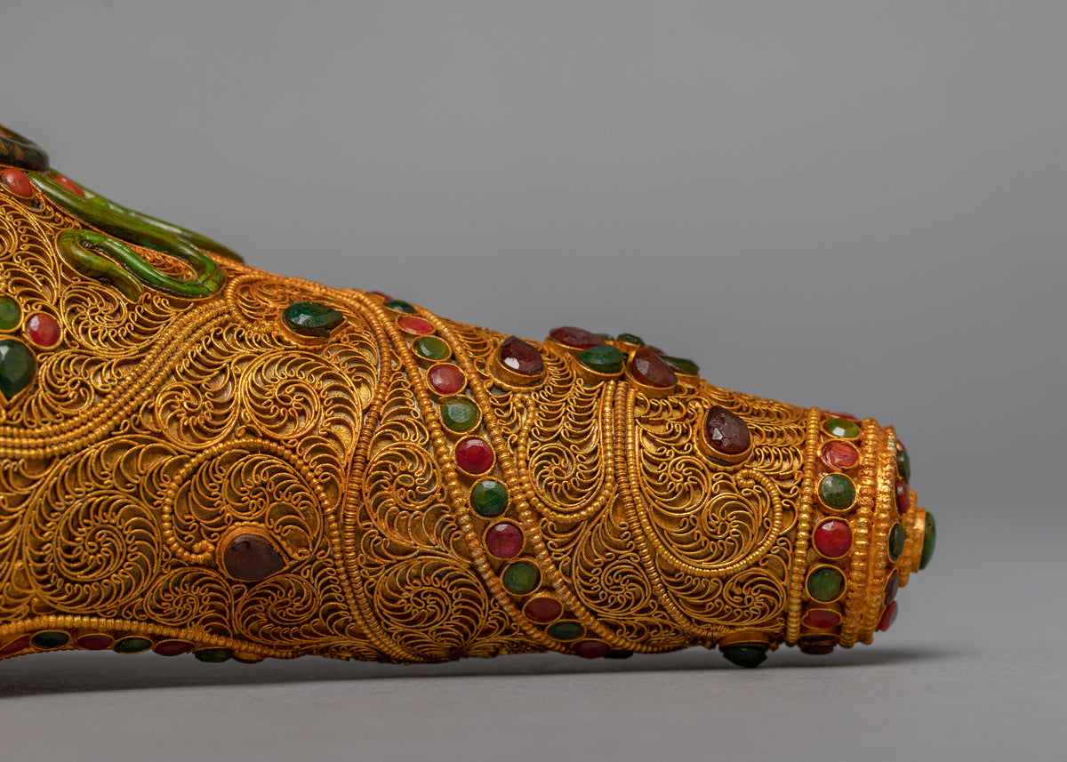 Gold Plated Conch | Himalayan Art