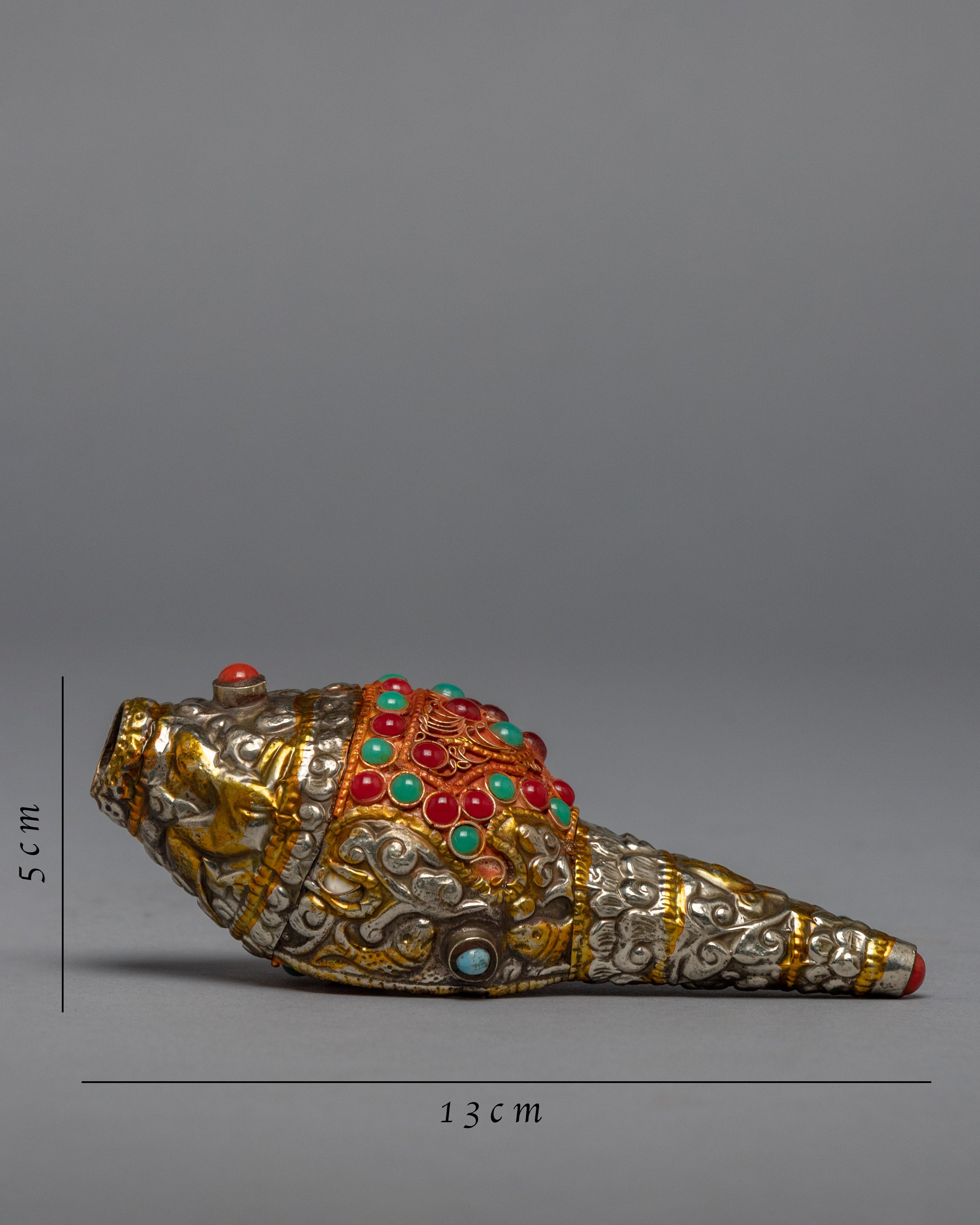 24k Gold Plating Sankha | Buddhist Ritual Item