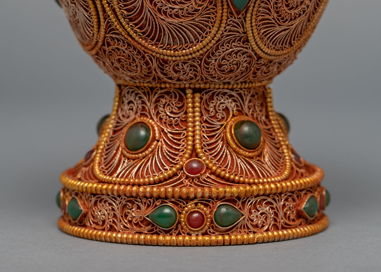 Buddhist Flower Vase | 24k Gold Plating Vase