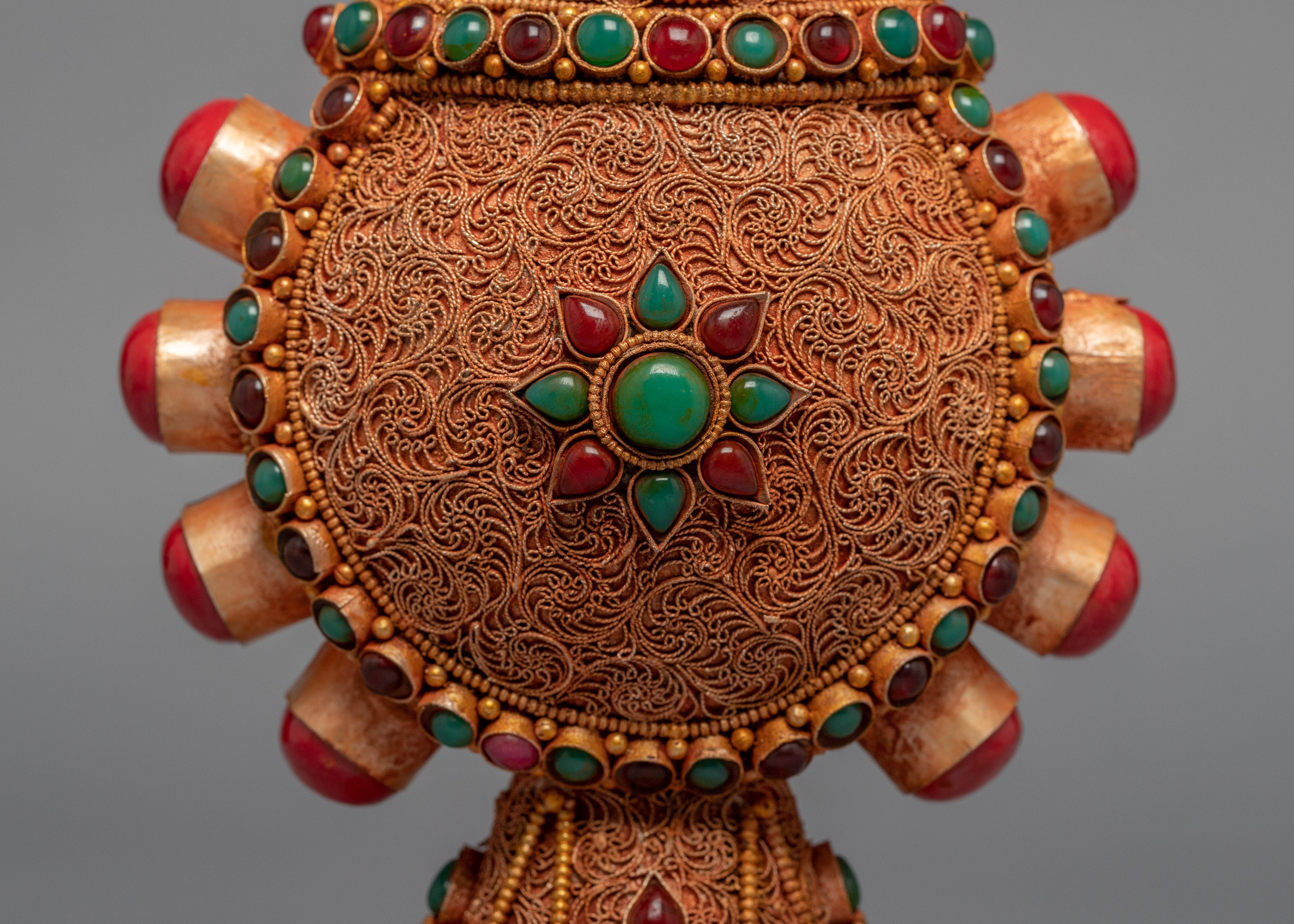 Tibetan Snuff Bottle | 24K Gold Plating Bottle