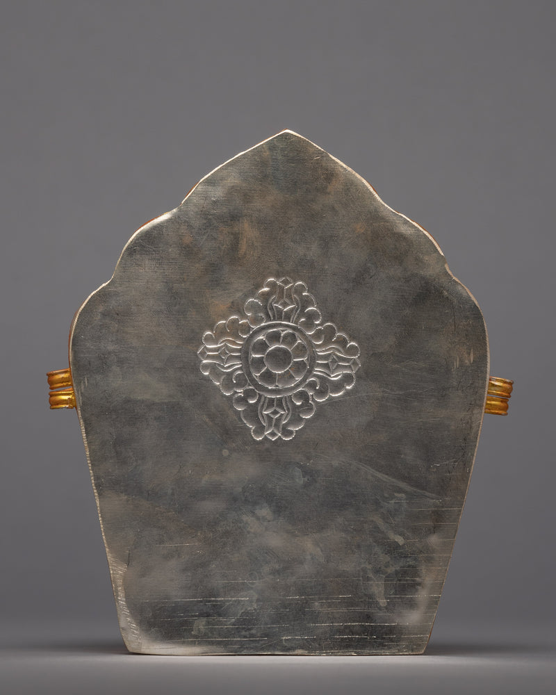 Tibetan Ghau Pendant | Gold and Silver Plated Box