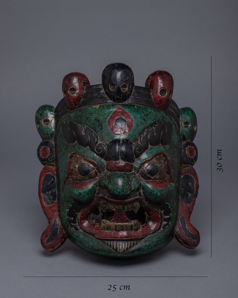 Buddhist Bhairva Mask | Wooden Mask