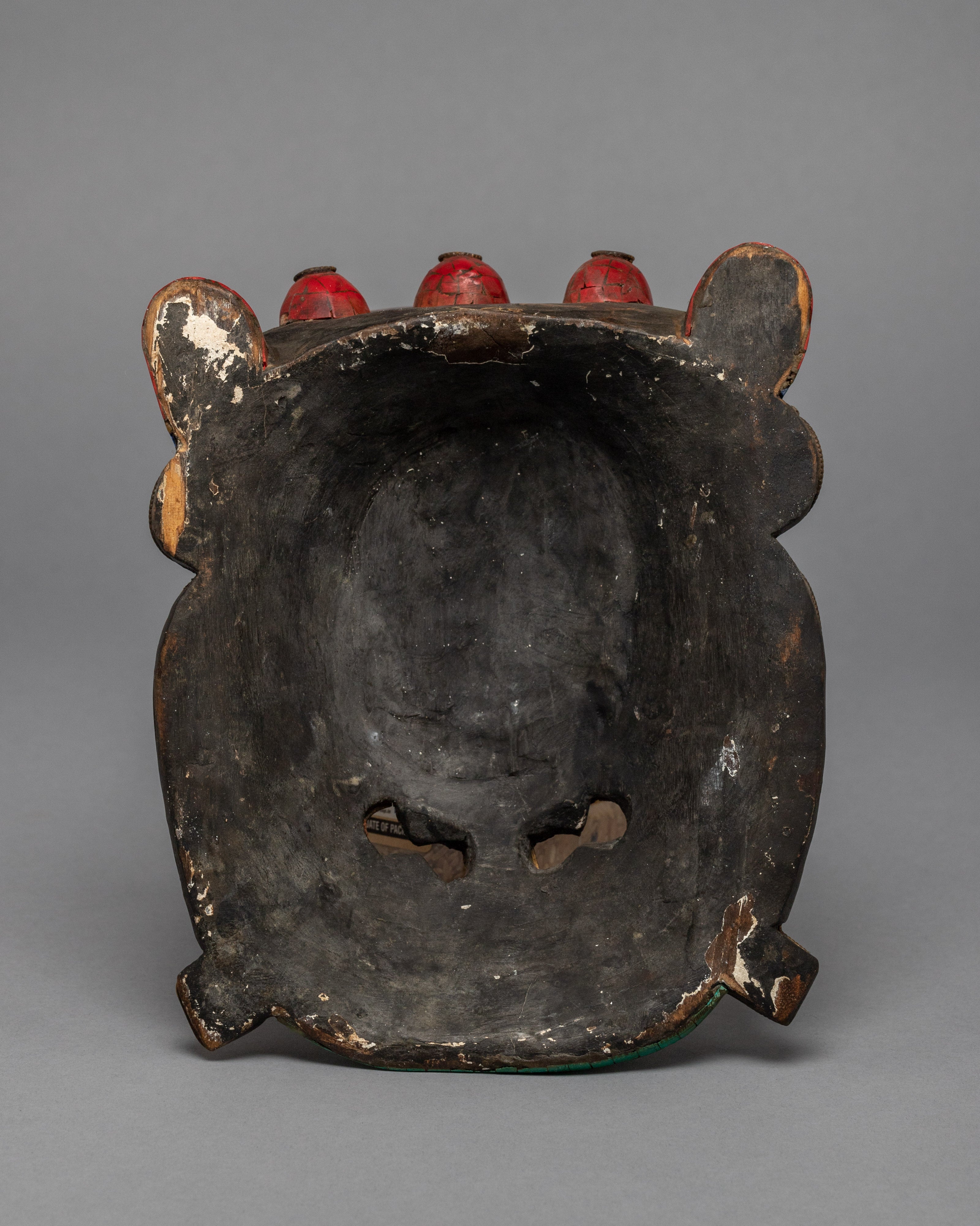 Mahakala Mask | Gemstones Embbeded Mask for Home Decor