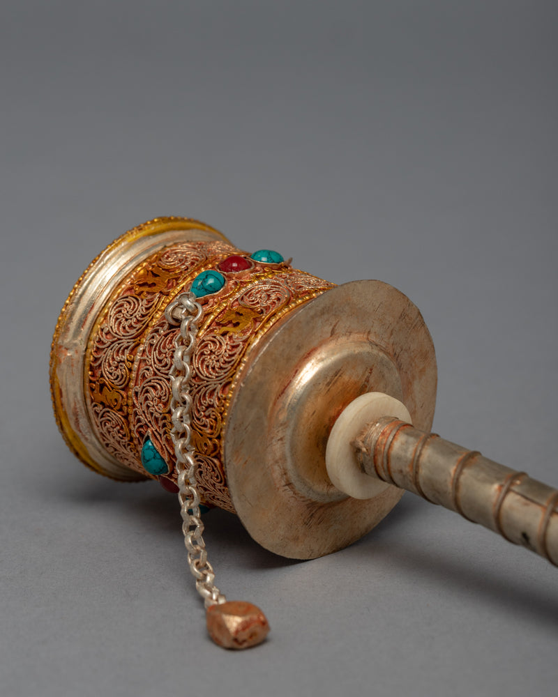 Buddist Prayer Wheel | Handcrafted Buddhist Ritual Item