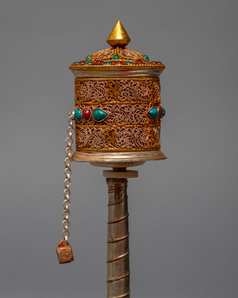 Buddist Prayer Wheel | Handcrafted Buddhist Ritual Item