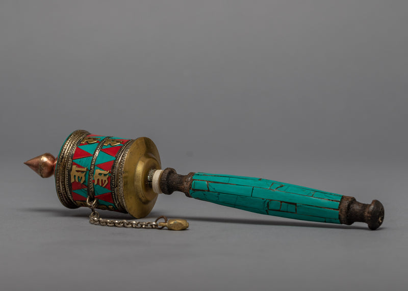 Handcrafted Prayer Wheel | Meditation and Mindfulness | Ritual Objects