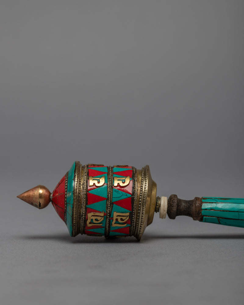 Handcrafted Prayer Wheel | Meditation and Mindfulness | Ritual Objects