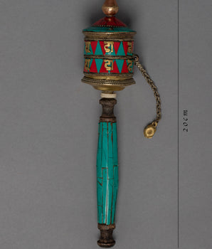 Handcrafted Prayer Wheel | Meditation and Mindfulness | Ritual Objects