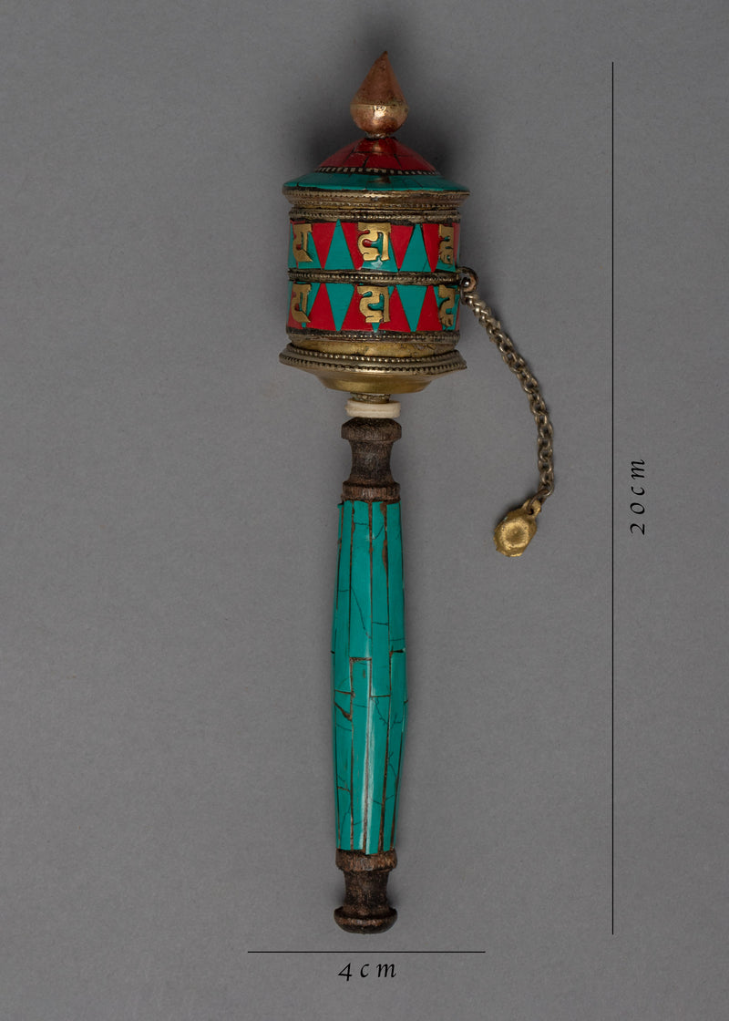 Handcrafted Prayer Wheel | Meditation and Mindfulness | Ritual Objects