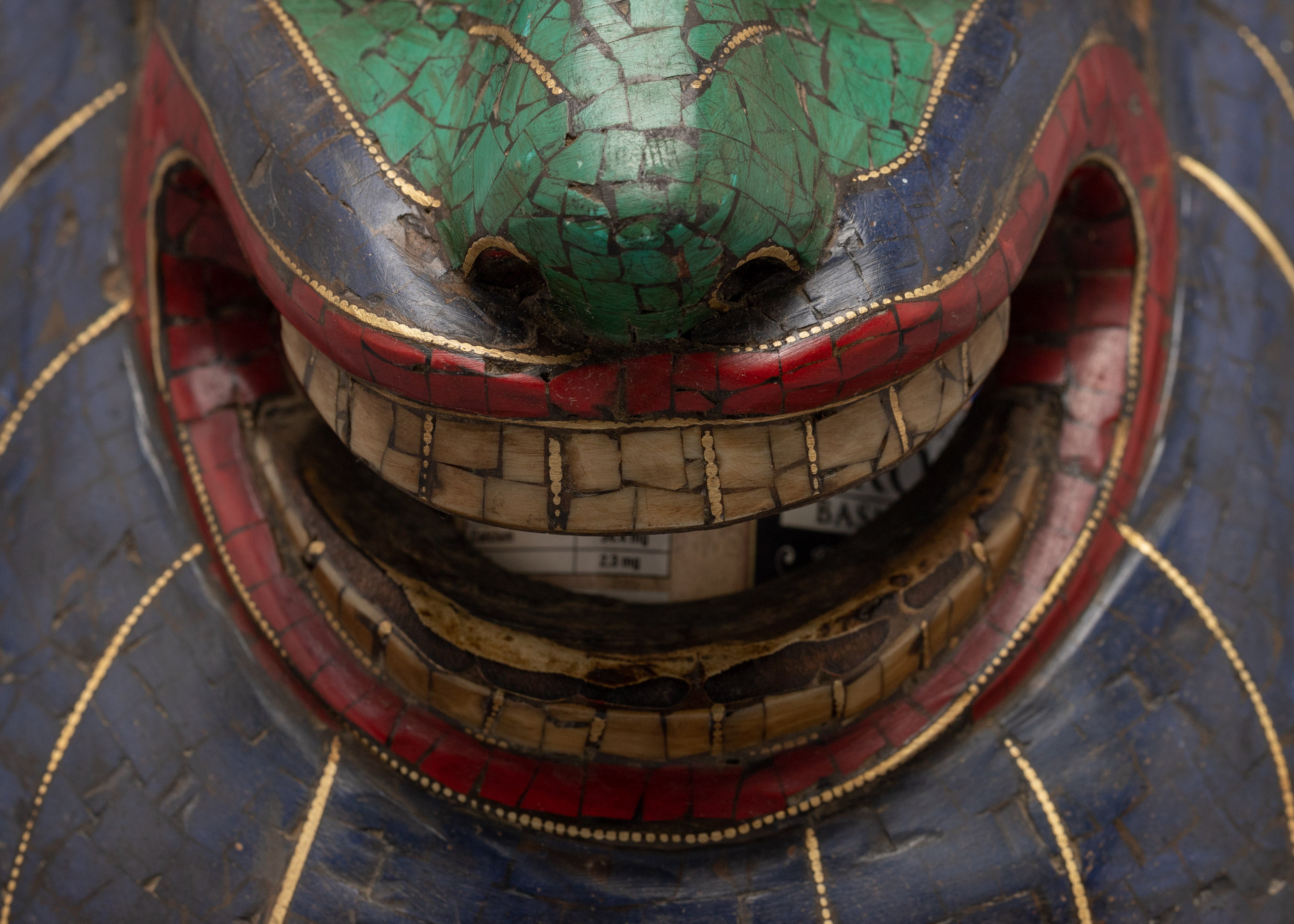 Tibetan Mask | Gemstones Embedded