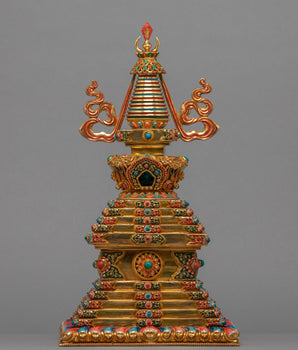24K Gold Plated Stupa