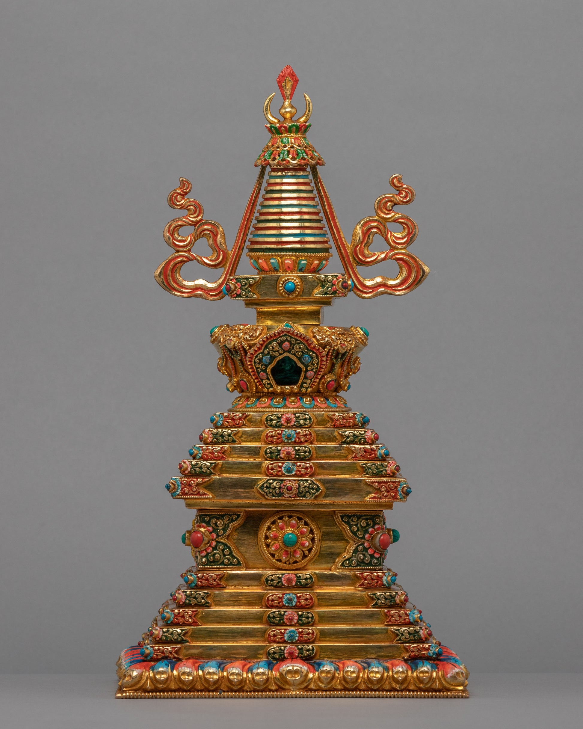 24K Gold Plated Stupa