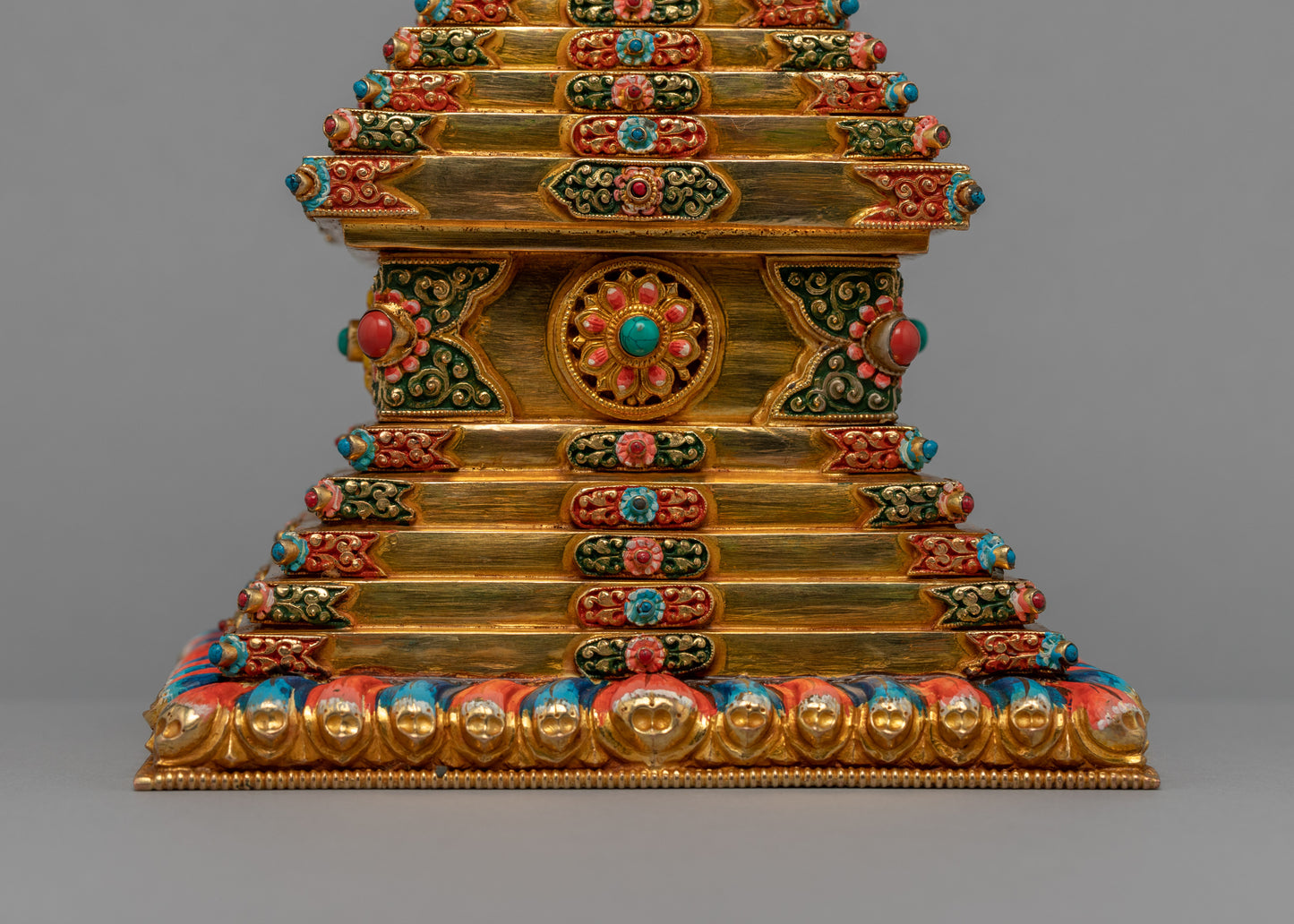 Gold Plated Stupa | Buddhist Home Decor