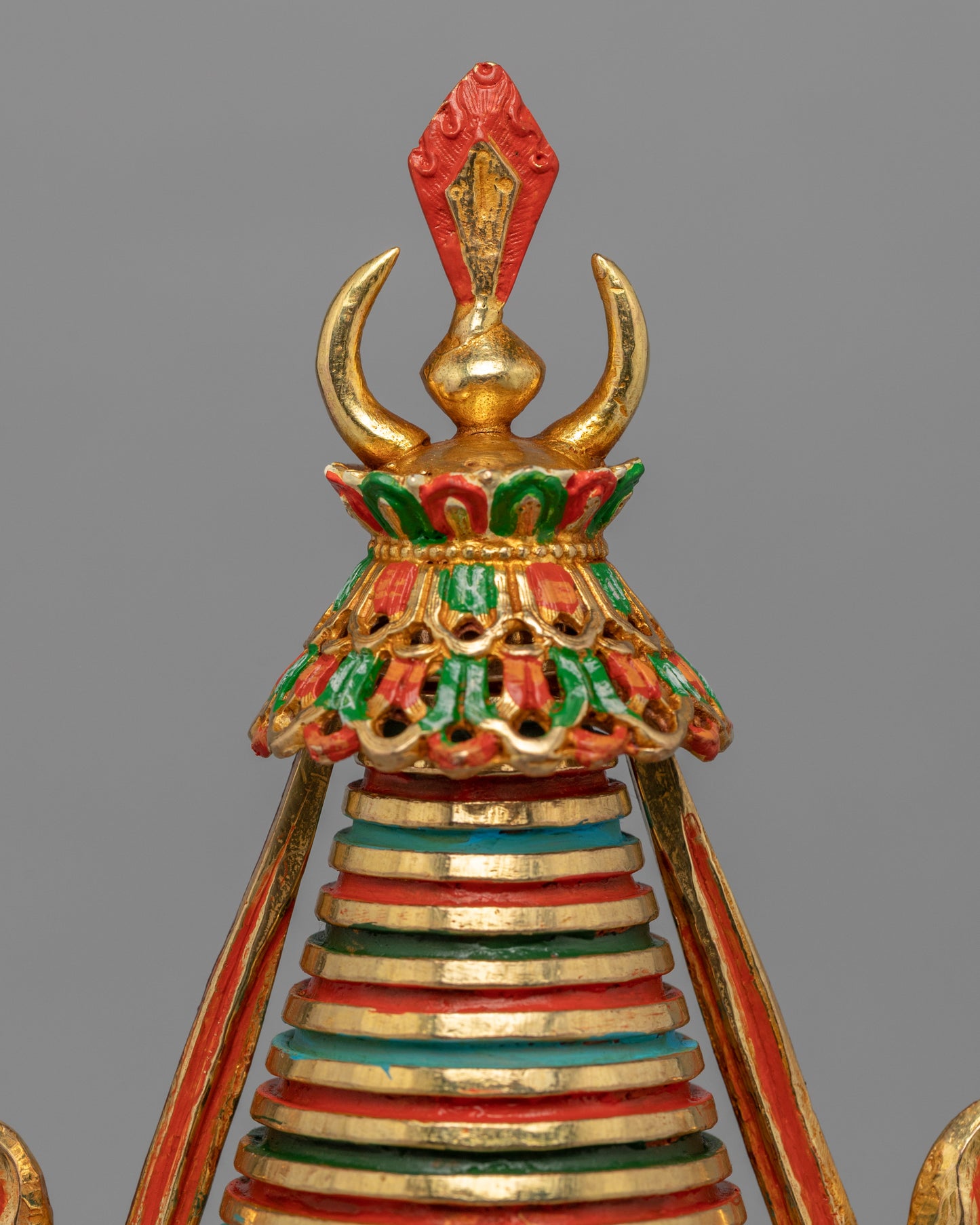 Gold Plated Stupa | Buddhist Home Decor