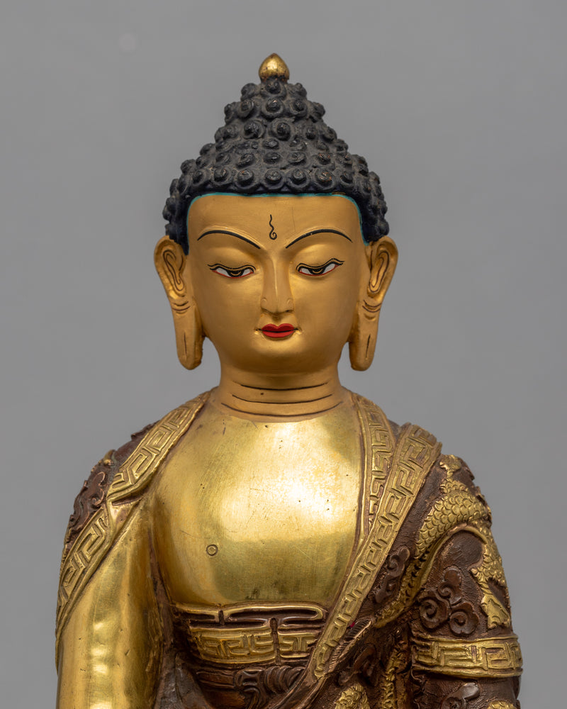 Namo Shakyamuni Buddha Statue | Traditional Tibetan Style Buddhist Statue