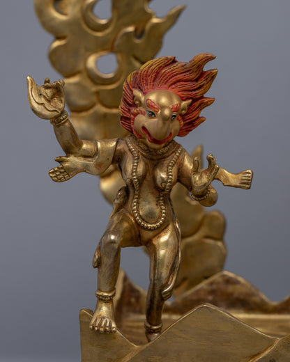Palden Lhamo Statue for Religious Purpose | Buddhist Fierce Protector Deity Art