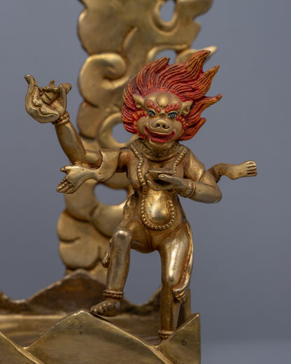 Palden Lhamo Statue for Religious Purpose | Buddhist Fierce Protector Deity Art