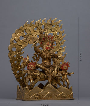 Palden Lhamo Statue for Religious Purpose | Buddhist Fierce Protector Deity Art