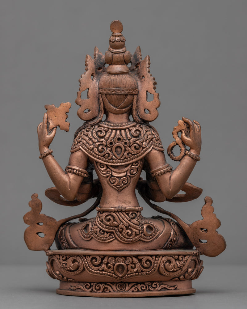 Buddha Avalokiteshvara Statue | Traditional Carved Buddhist Art