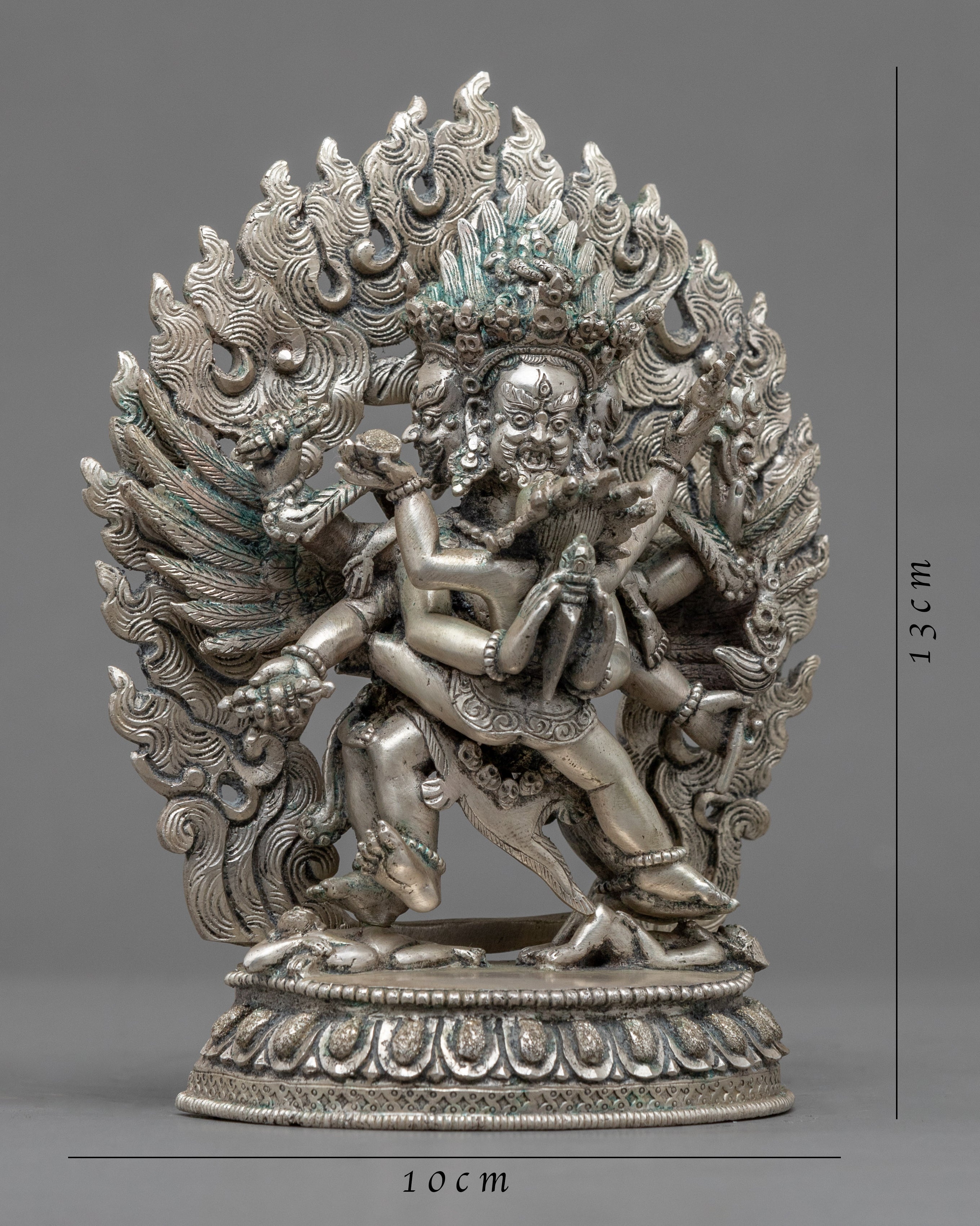 Vajrakilaya Consort Statue | Silver Plated Statue