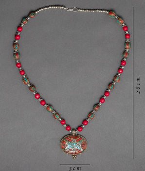 Tibetan Charm Necklace | Buddhist Locket
