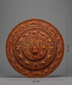 3D Mandala Art | 24K Gold Gilded