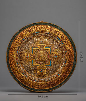 Copper Mandala Thangka | Wall Hanging Decoration