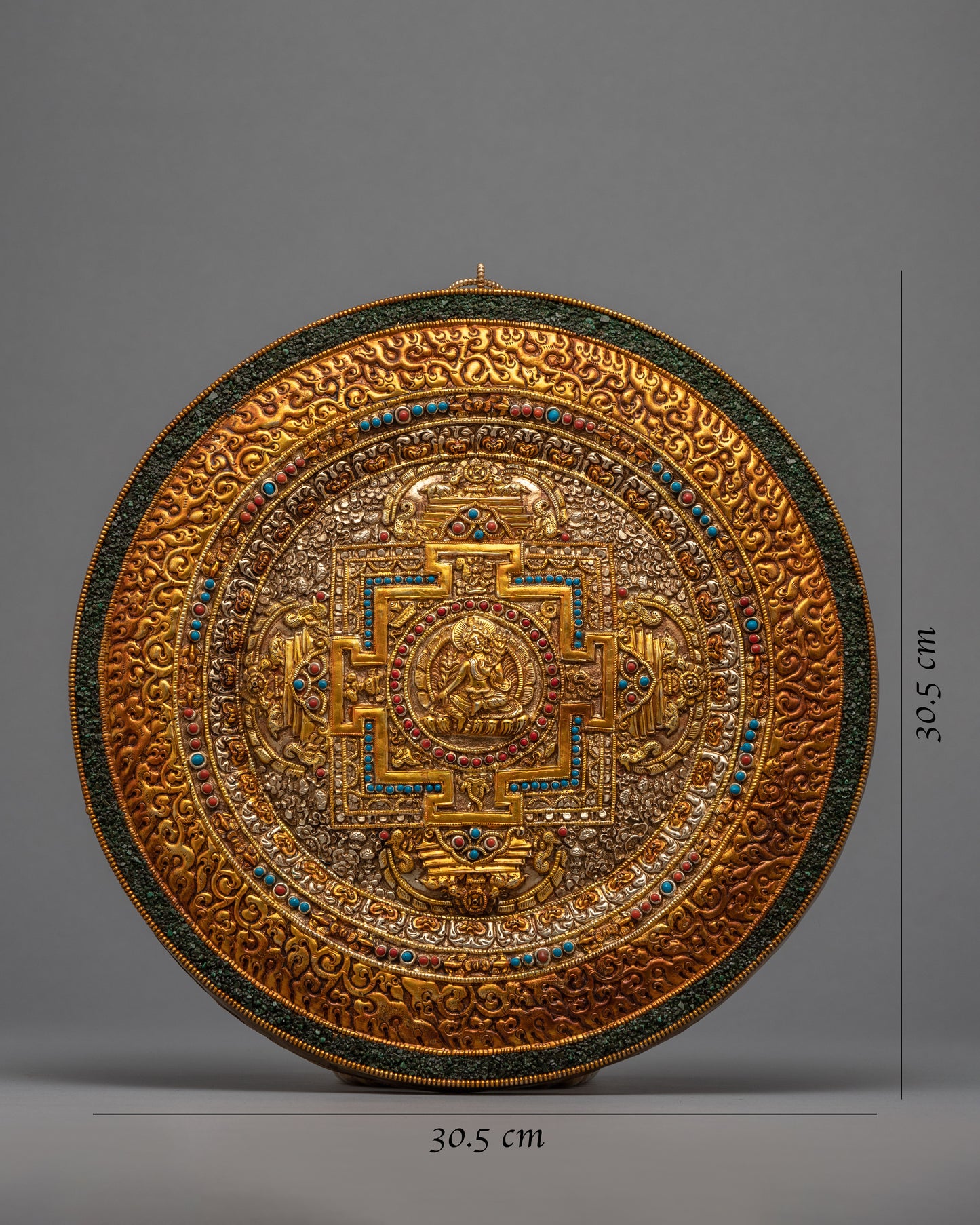 Copper Mandala Thangka | Wall Hanging Decoration