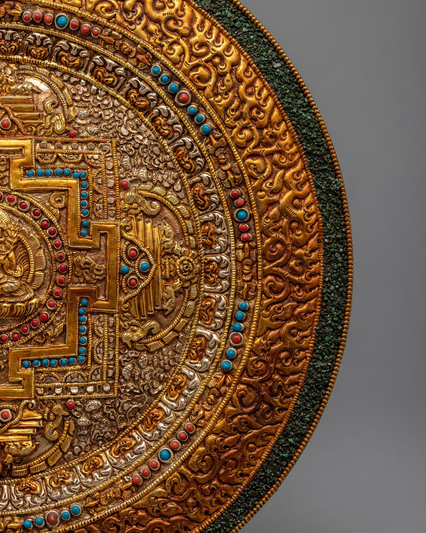 Copper Mandala Thangka | Wall Hanging Decoration