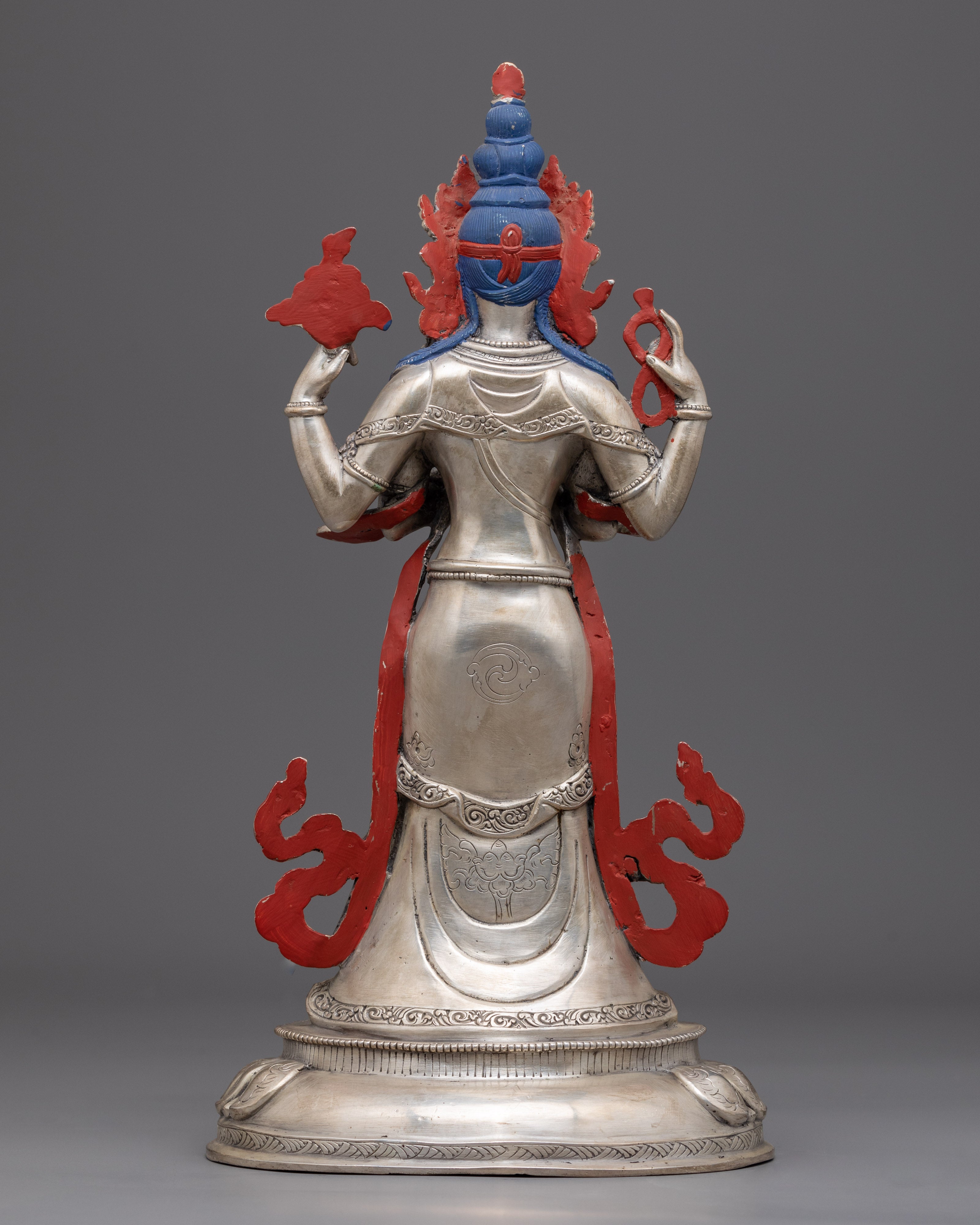 Standing Chenrezig Meditation Practice Statue | Bodhisattva Avalokiteshvara Handicraft