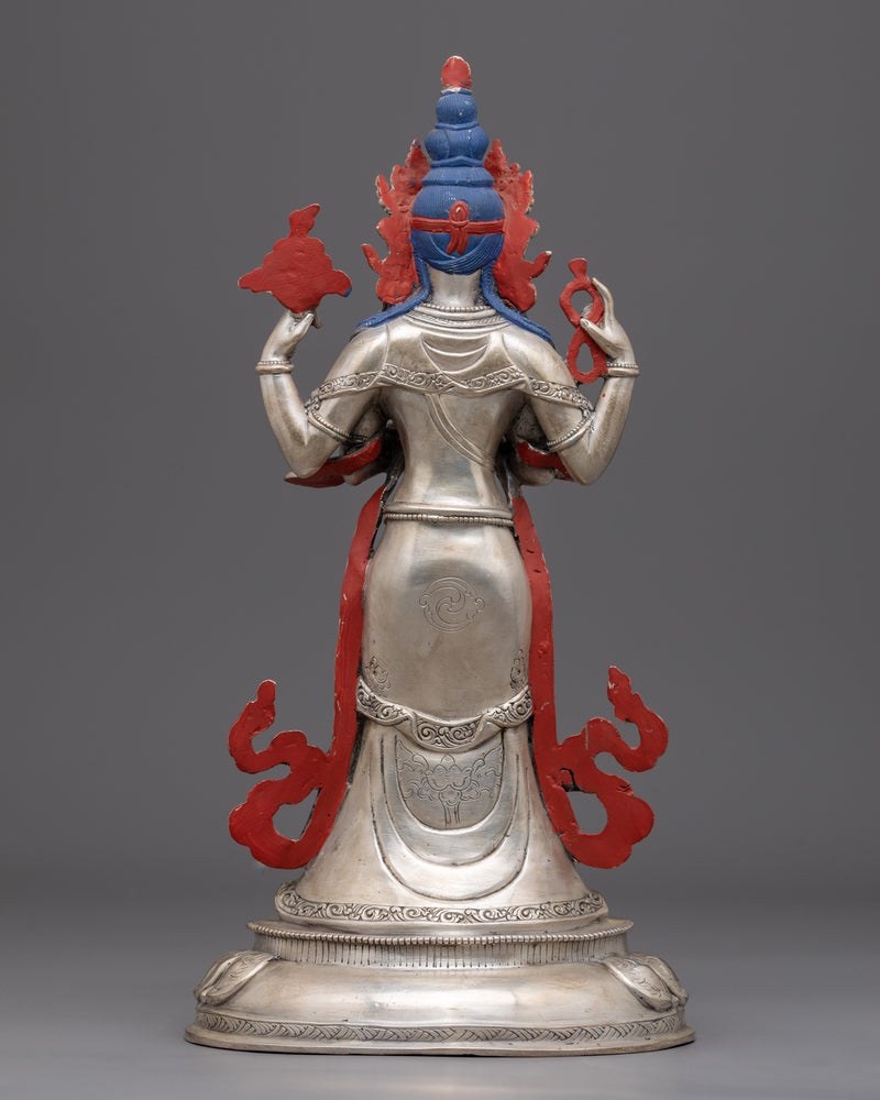 Standing Chenrezig Meditation Practice Statue | Bodhisattva Avalokiteshvara Handicraft