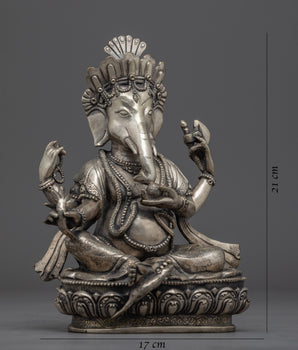 Traditional Ganesha Garden Statue | Buddhist Deity Vināyaka For Home Decor