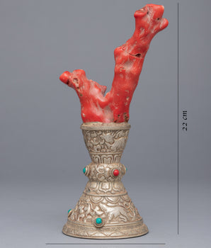 Red Coral Sculpture Stamp | Home Decor