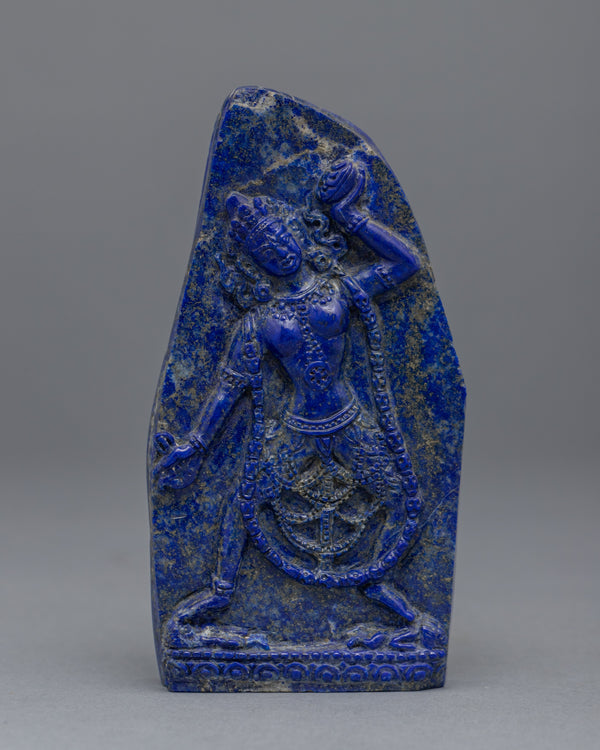 Hand-Carved Lapis Yogini