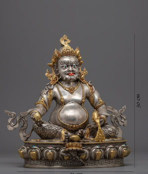 Dzambhala practice Statue | Silver Plating