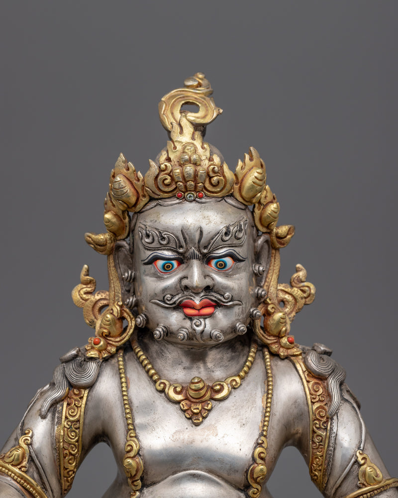Dzambhala practice Statue | Silver Plating