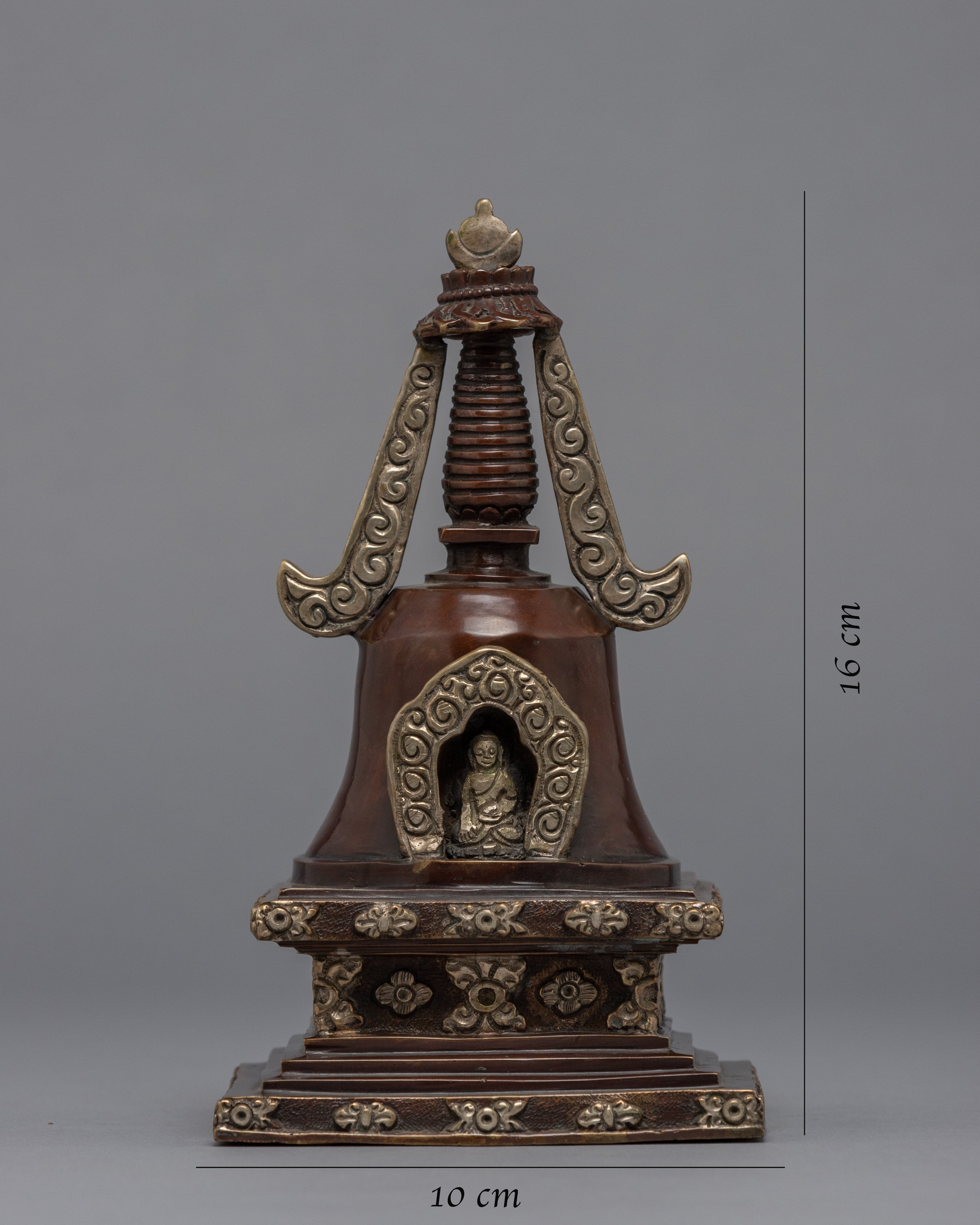 Copper Buddhist Stupa | Home Decor Stupa